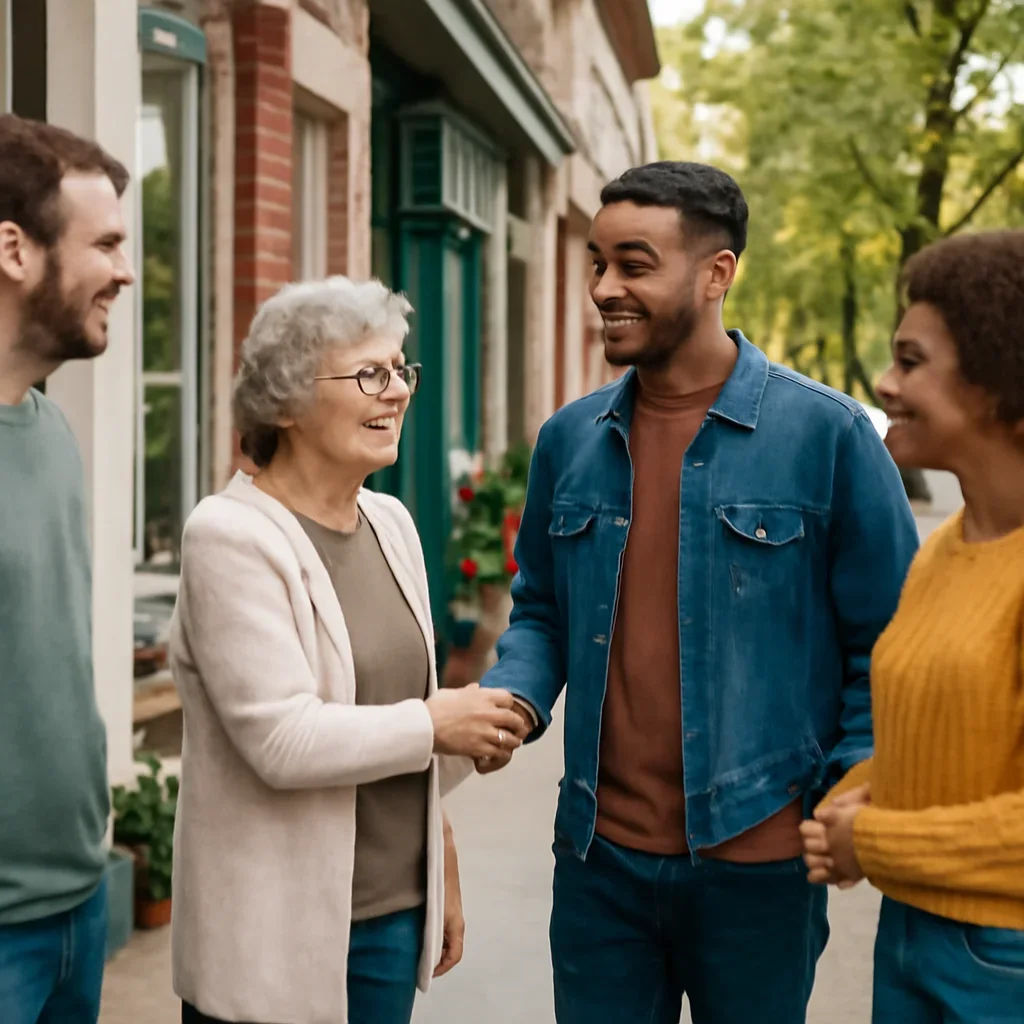 Community-focused image connected to blog