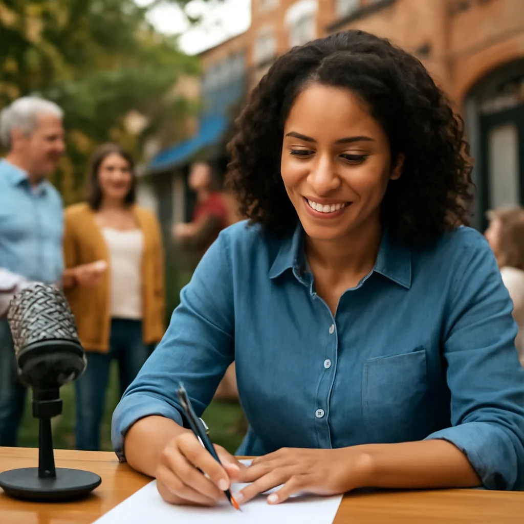 Community-focused image connected to how to write a local press release