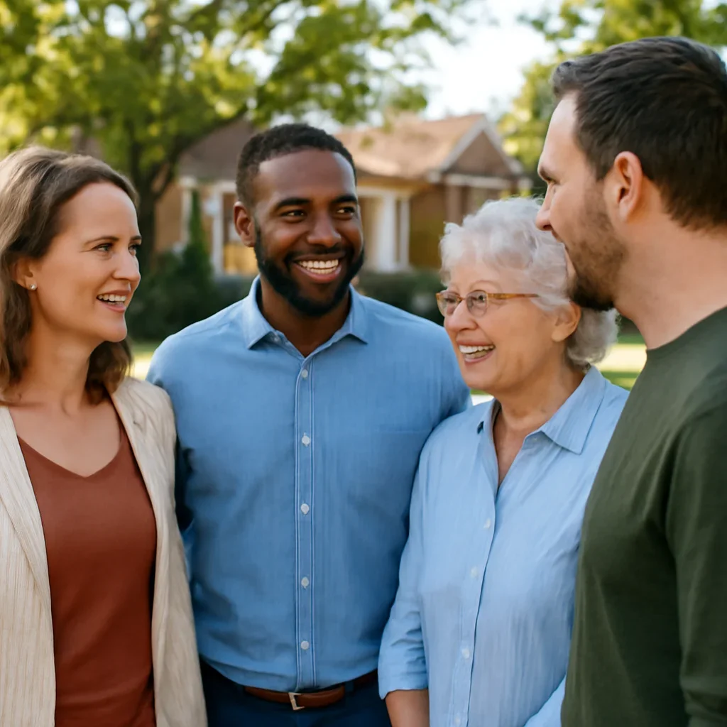 Community-focused image connected to case studies