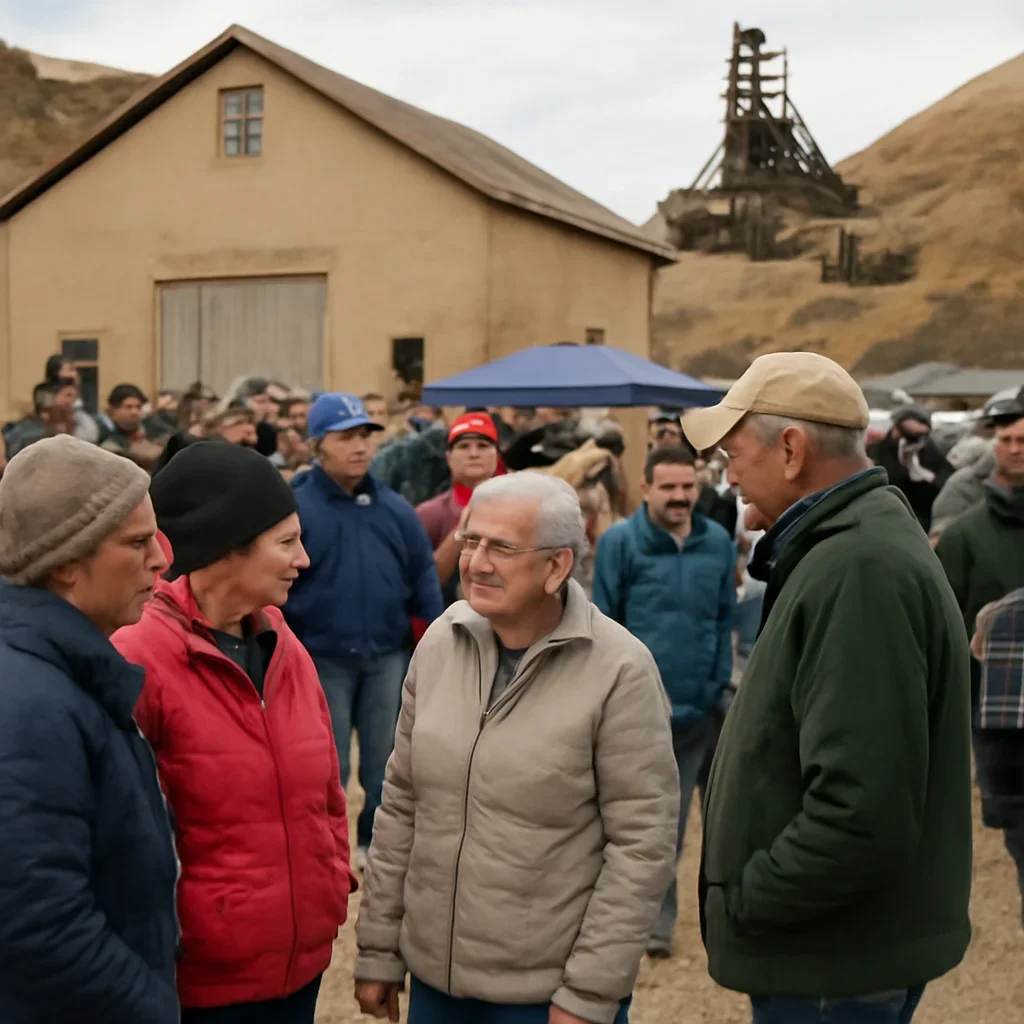 Residents attending a seasonal event connected to East Coulee