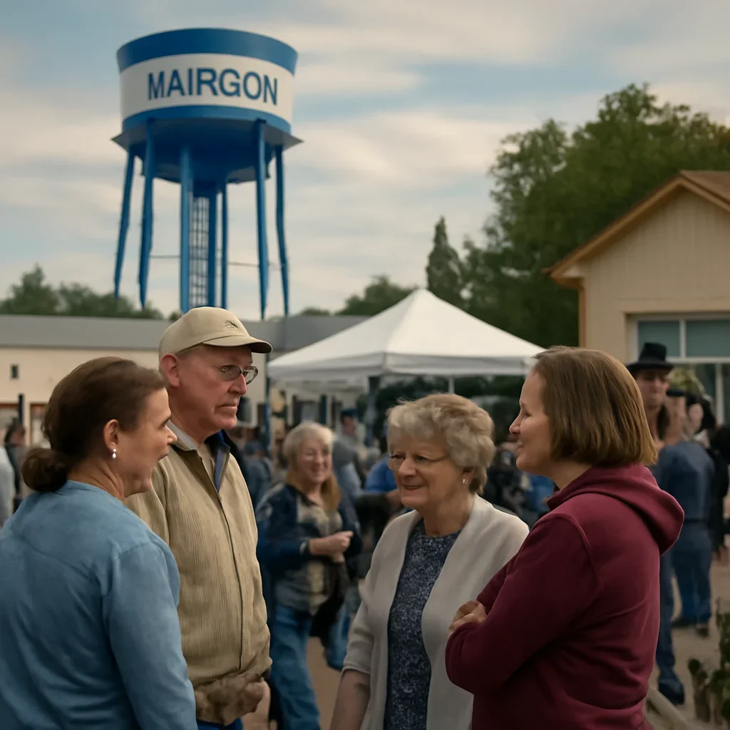 Residents attending a seasonal event connected to Munson