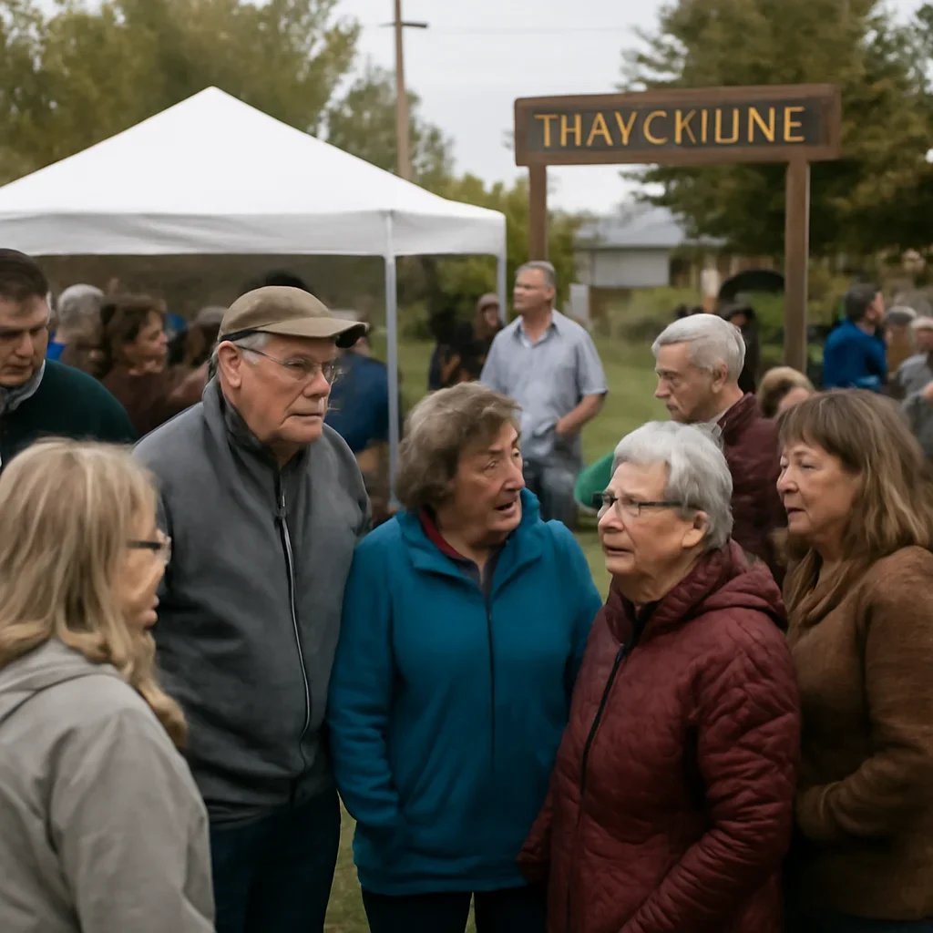 Residents attending a seasonal event connected to Nacmine
