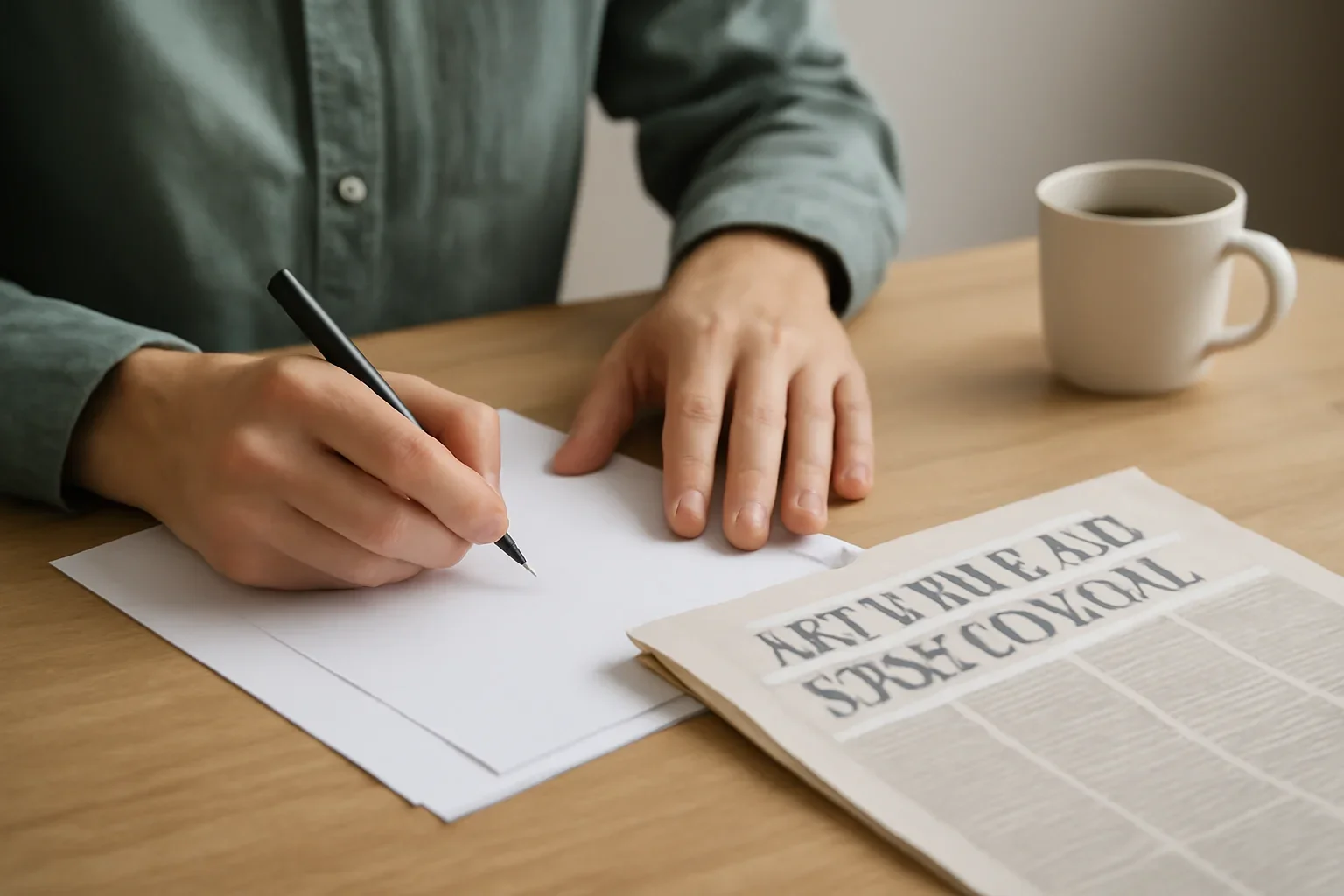Editorial image of letters to the editor in a local context