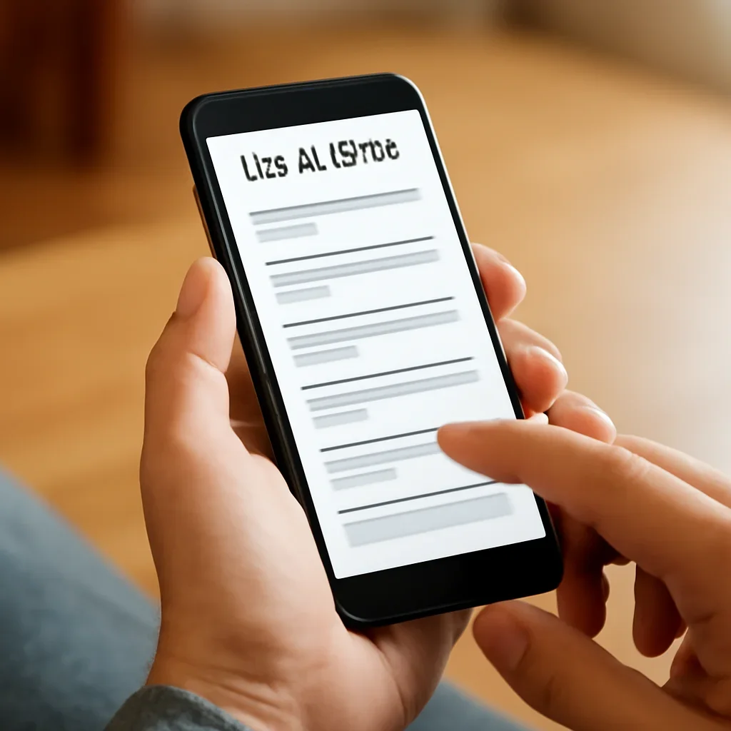 Reader scrolling local headlines on a phone