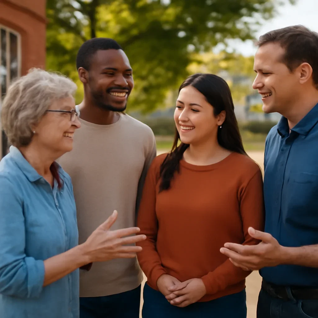 Community-focused image connected to solutions