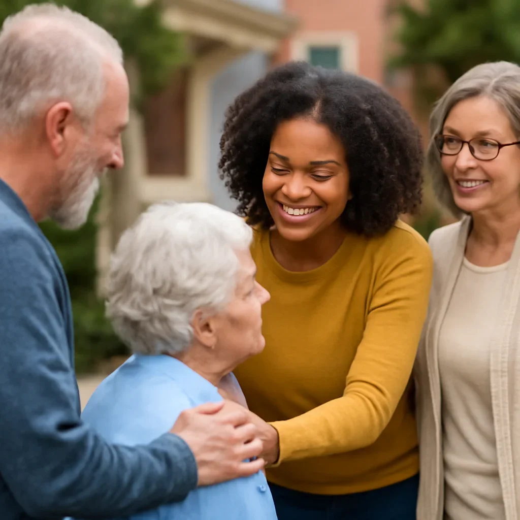 Community-focused image connected to support
